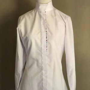 Essex Coolmax White wrap neck collar horse show